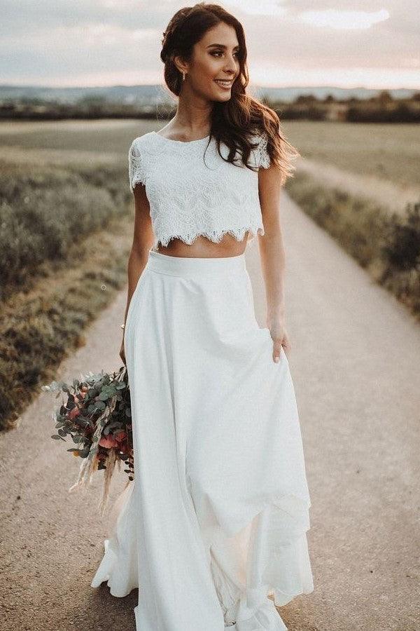 two piece wedding dresses